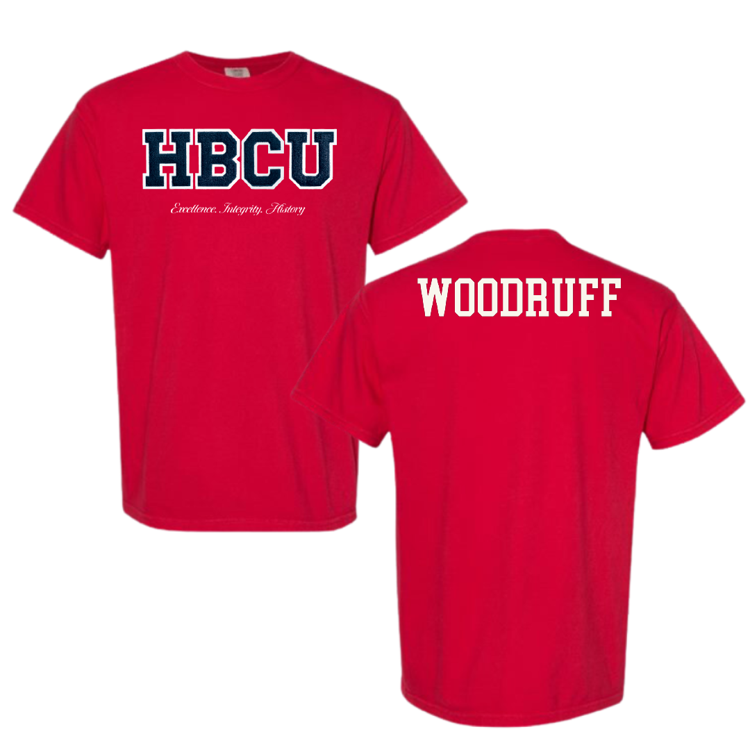 Howard University TF and XC Red HBCU Varsity Comfort Colors Tee - Aniya Woodruff