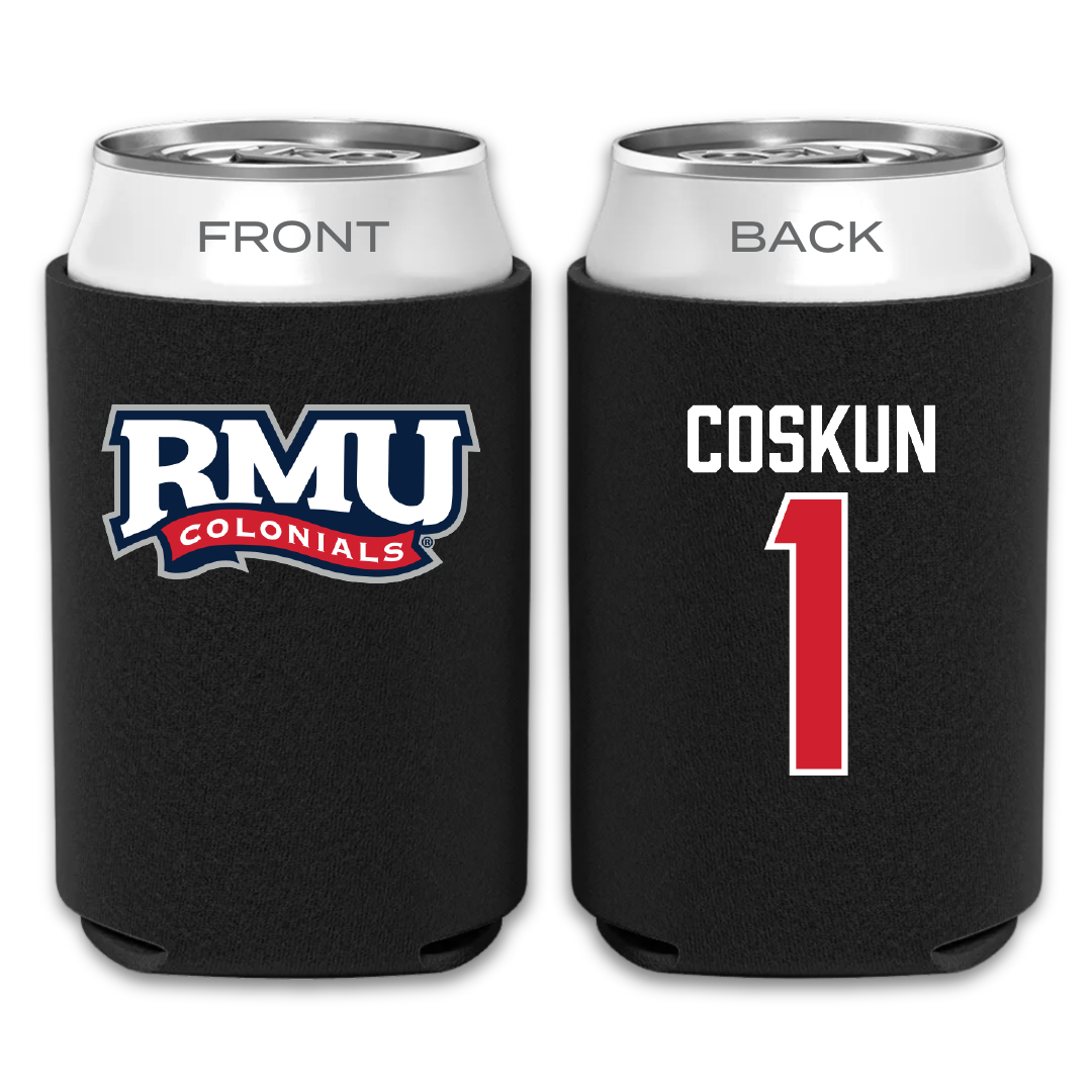 Robert Morris University Basketball Black Can Cooler - #1 Tuana Coskun