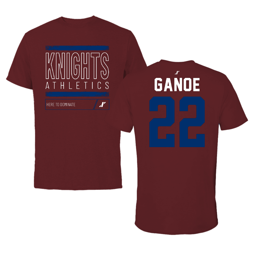 Fairleigh Dickinson University-Metropolitan Campus Volleyball Maroon Dominate Performance Tee - #22 Kyndal Ganoe