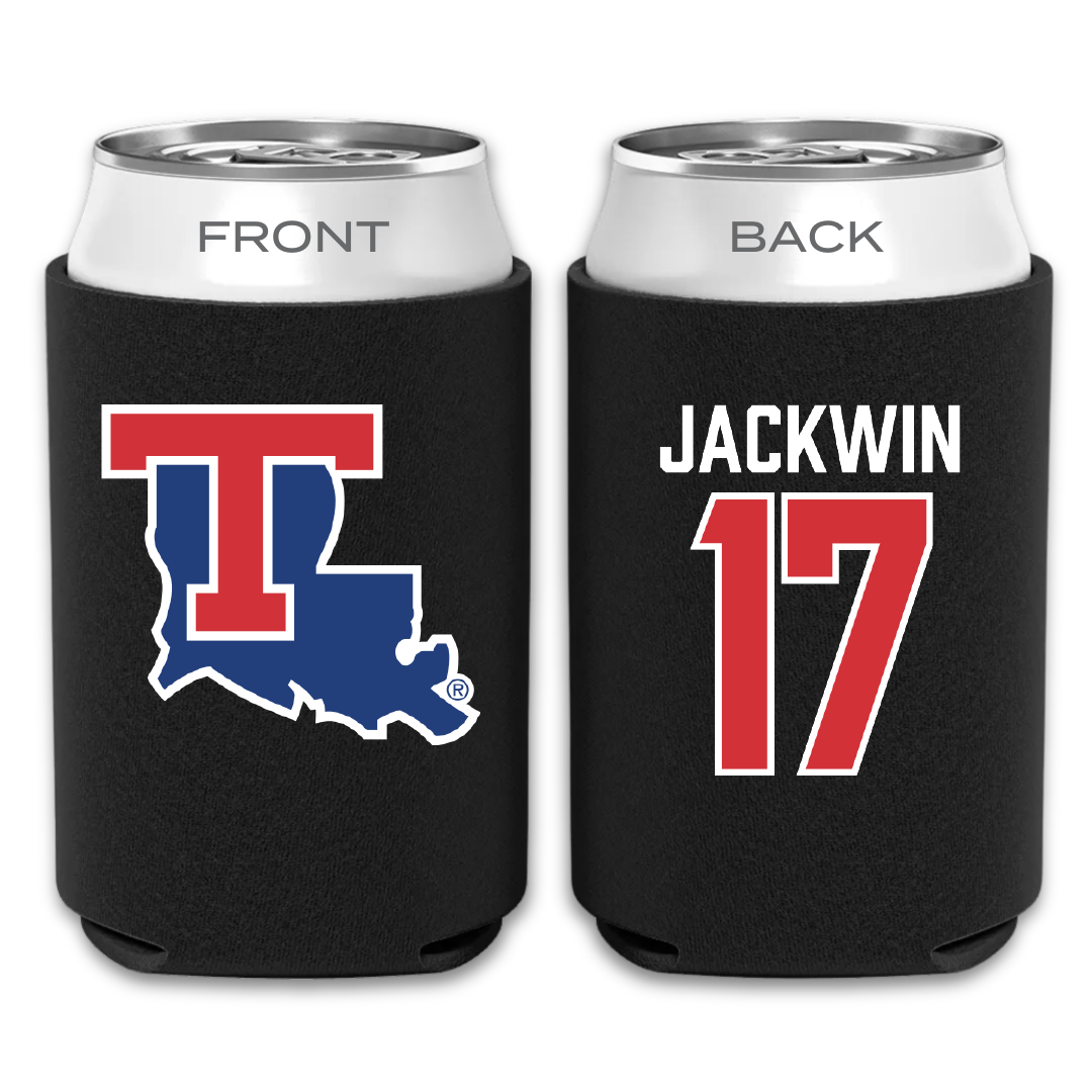 Louisiana Tech University Volleyball Black Can Cooler - #17 Sydney Jackwin