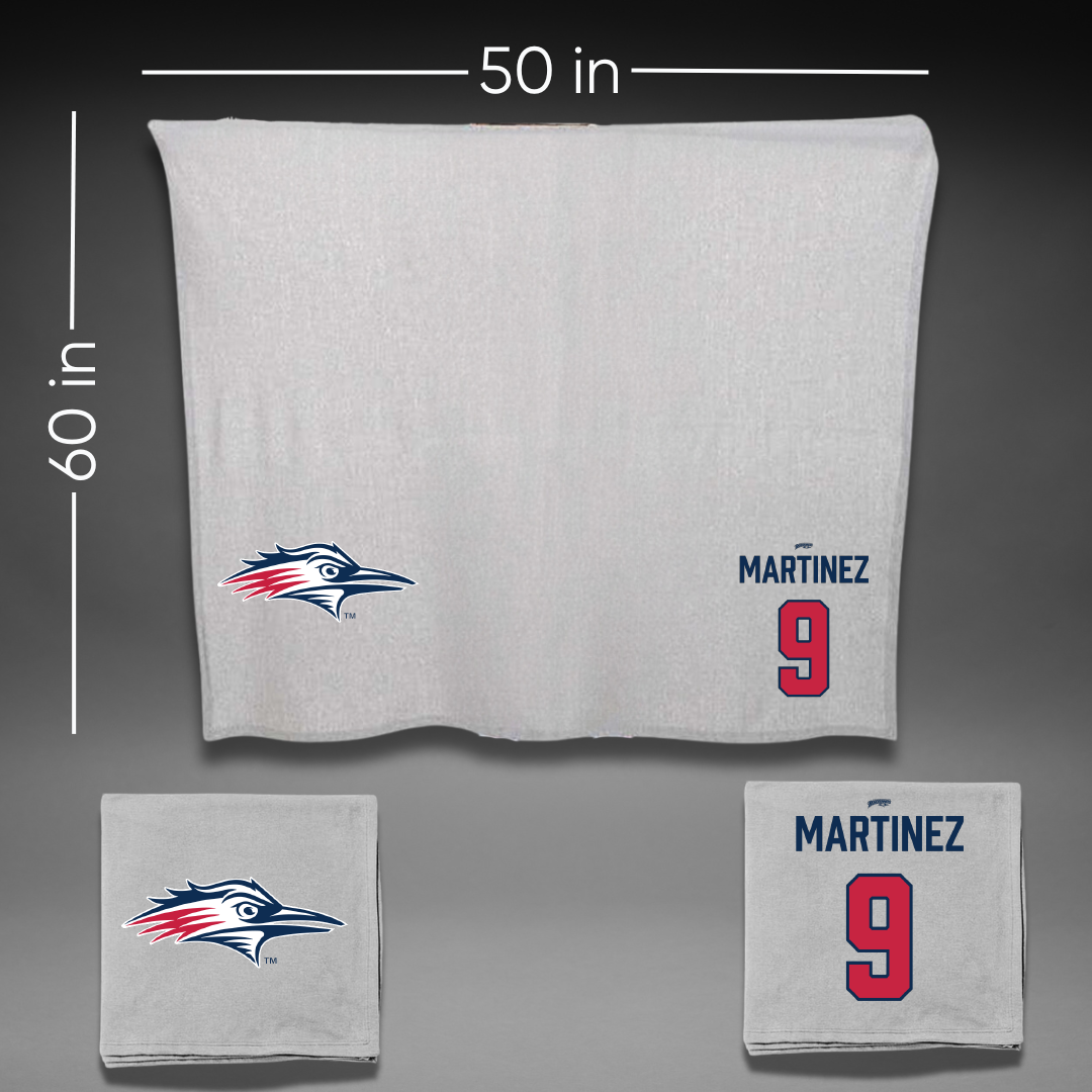 Metropolitan State University of Denver Baseball Gray Blanket - #9 Alek Martinez