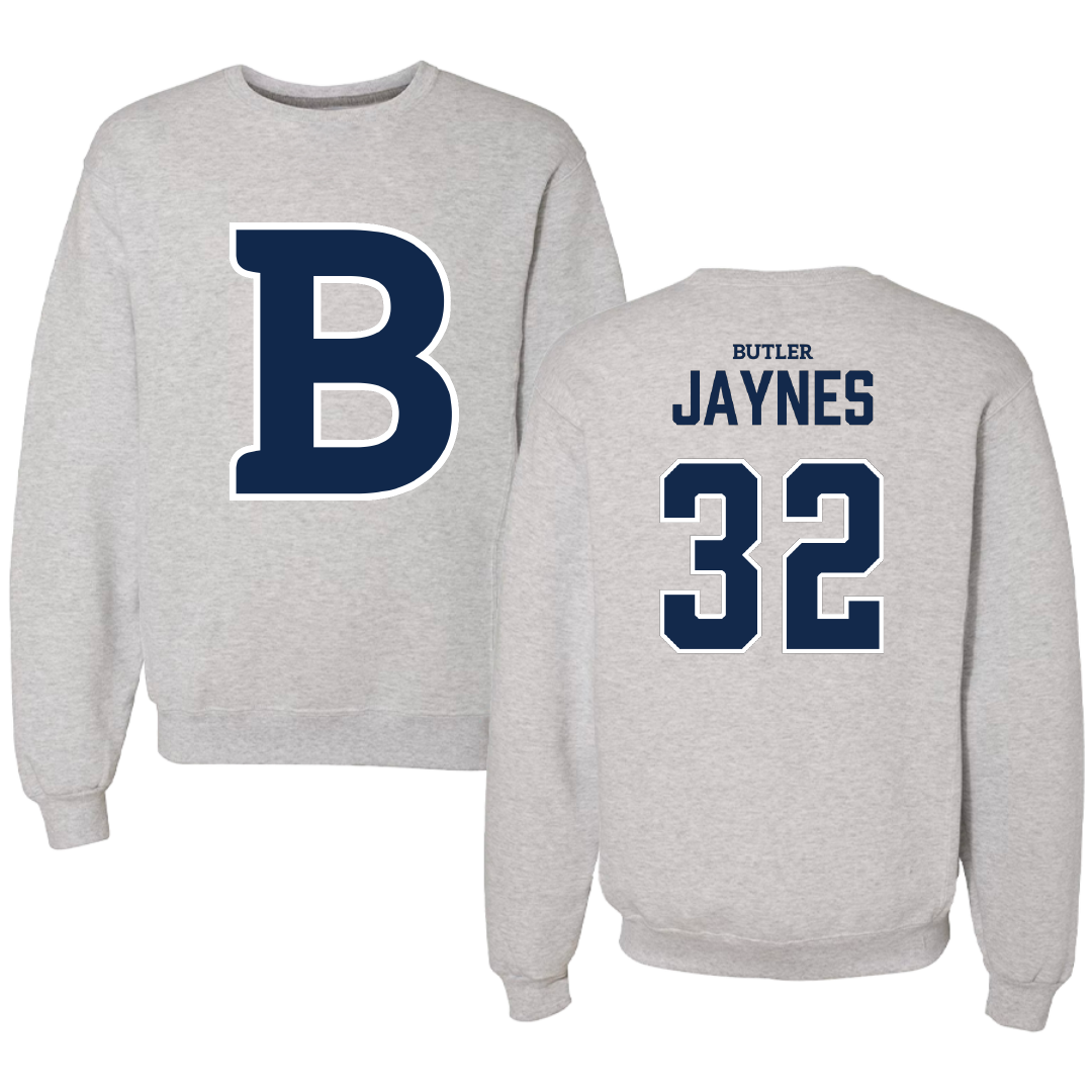 Butler University Basketball Gray Crewneck - #32 Sydney Jaynes
