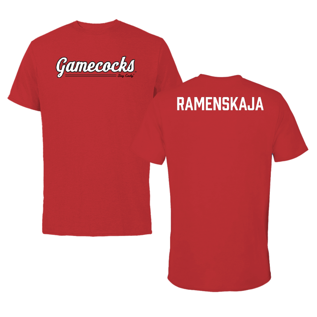Jacksonville State University Tennis Red General Tee - Polina Ramenskaja