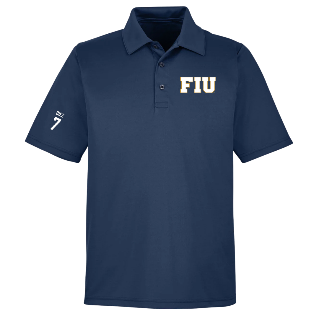 Florida International University Soccer (W) Navy Polo - #7 Isabella Diez