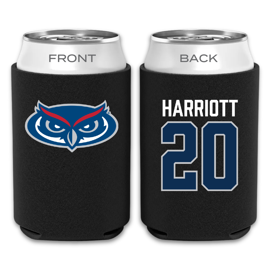 Florida Atlantic University Football Black Can Cooler - #20 Joshua Harriott