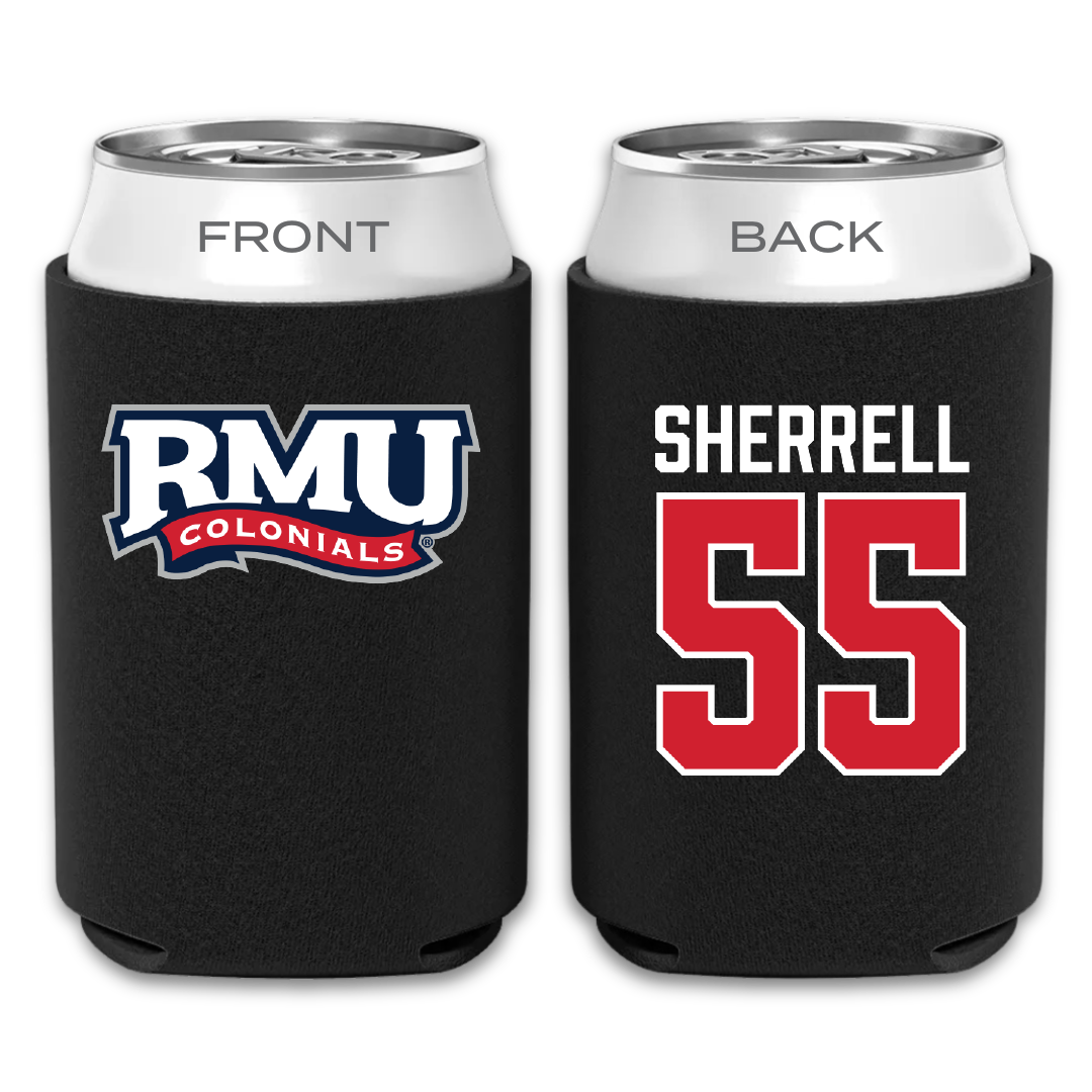 Robert Morris University Football Black Can Cooler - #55 Tayvon Sherrell
