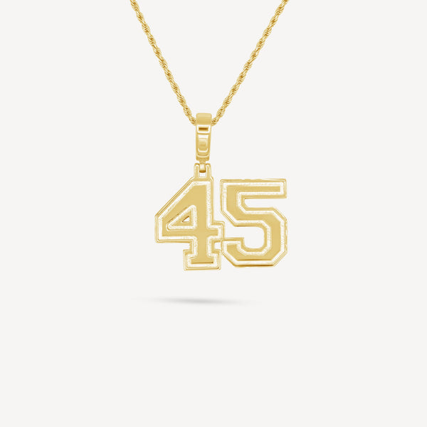 Gold Presidents Pendant and Chain - #45 Rico Dozier