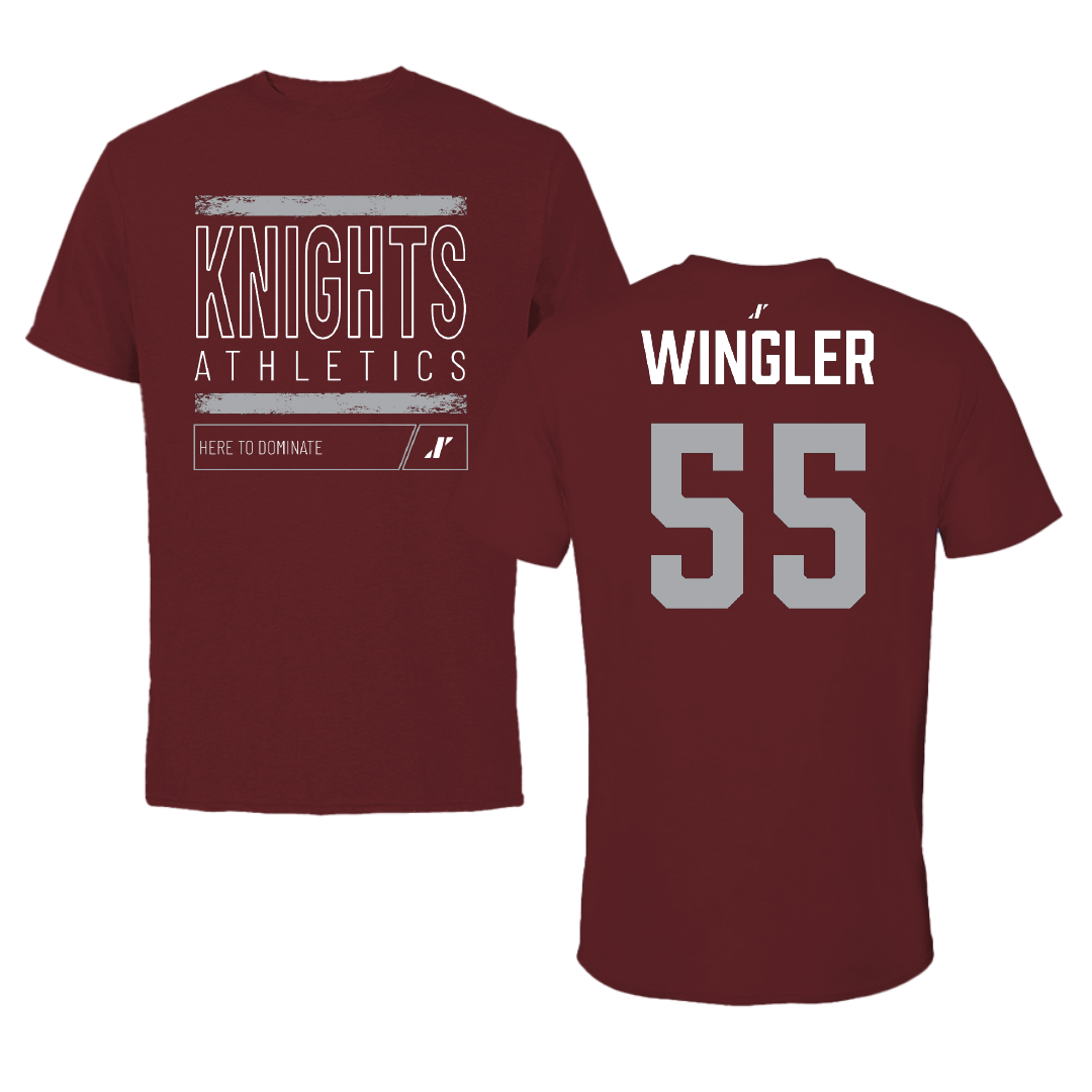 Bellarmine University Basketball (W) Maroon Dominate Tee - #55 Kendall Wingler