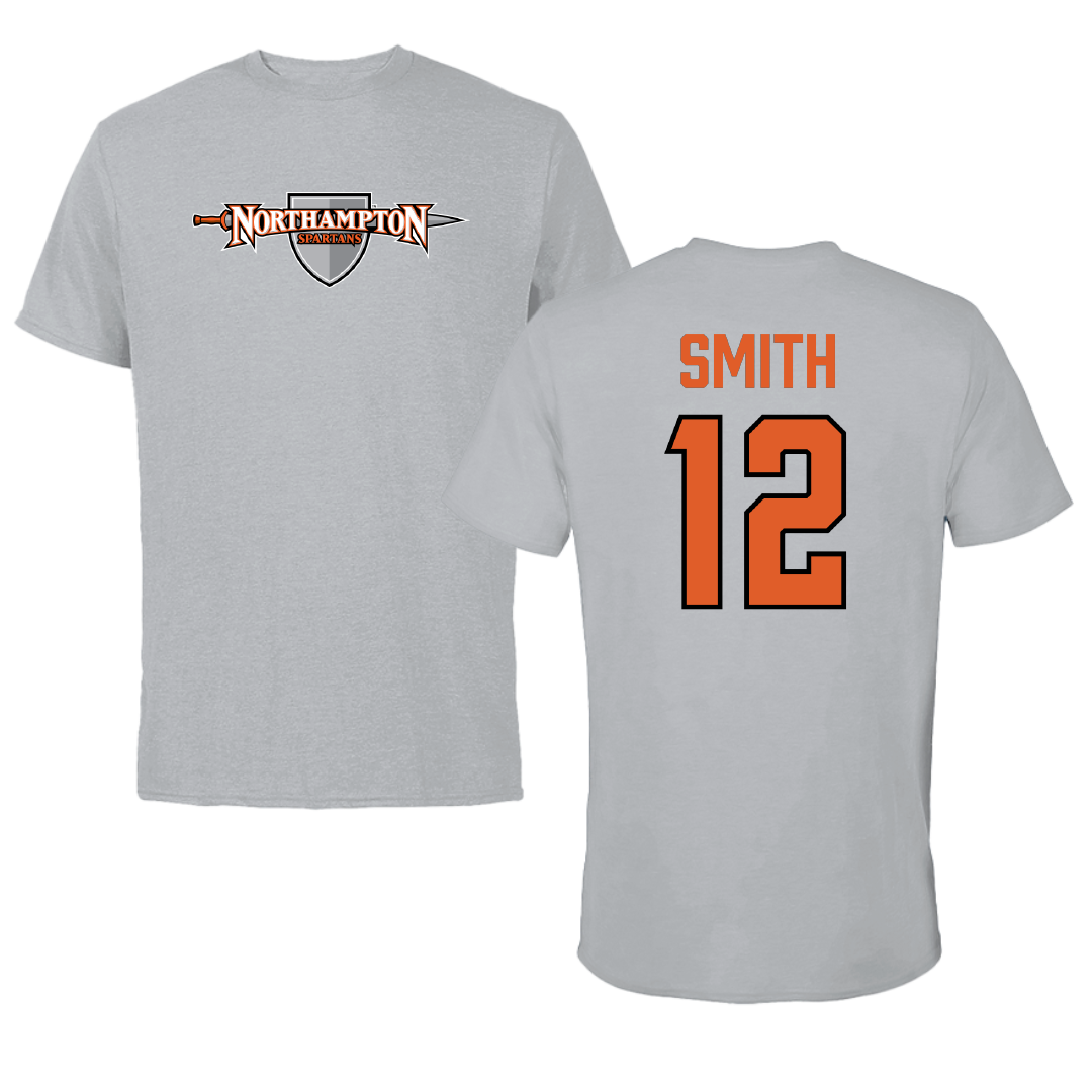 Northampton Community College Volleyball (M) Sport Gray Tee - #12 Luke Smith