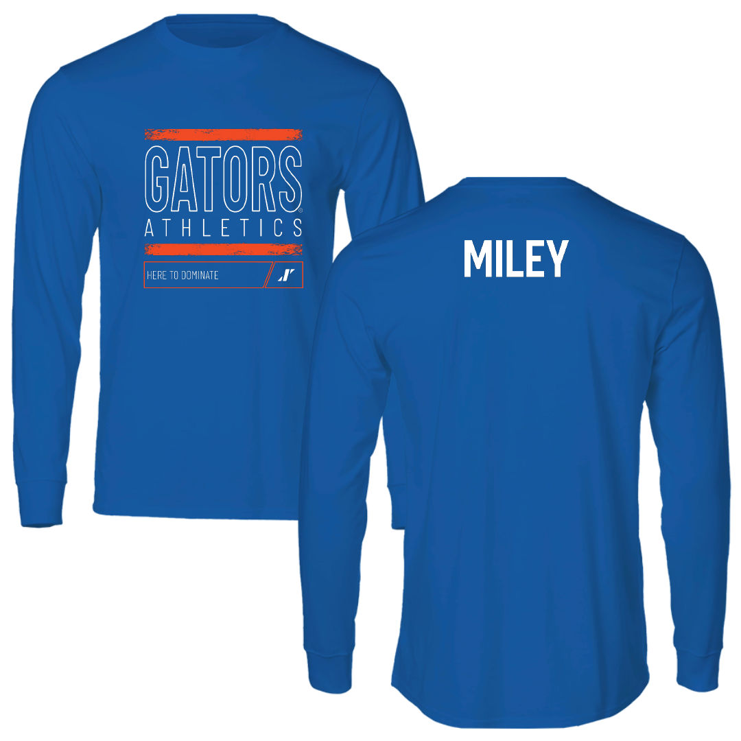 University of Florida TF and XC Blue Dominate Long Sleeve - Jacob Miley