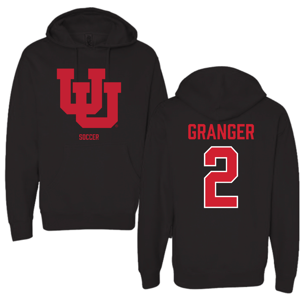 University of Utah Soccer (W) Black Block Hoodie - #2 Maryn Granger
