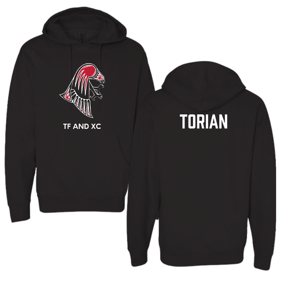University of Wisconsin-River Falls TF and XC Black Hoodie - Allen Torian