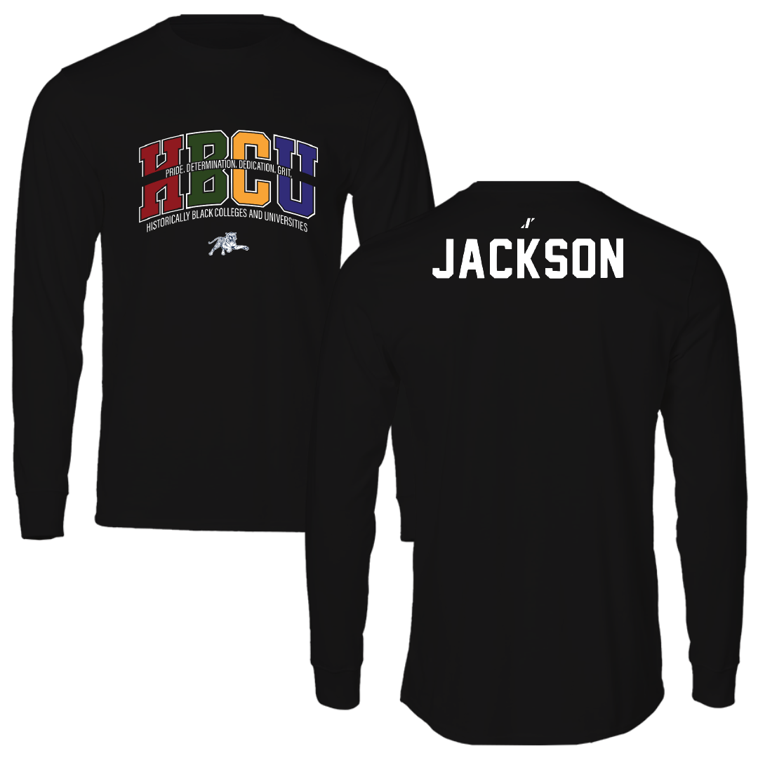Jackson State University TF and XC Black HBCU Long Sleeve - Jyquan Jackson