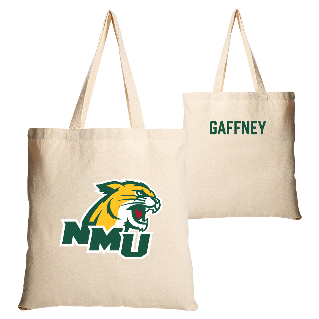 Northern Michigan University Wrestling Tan Canvas Tote Bag - Noelle Gaffney