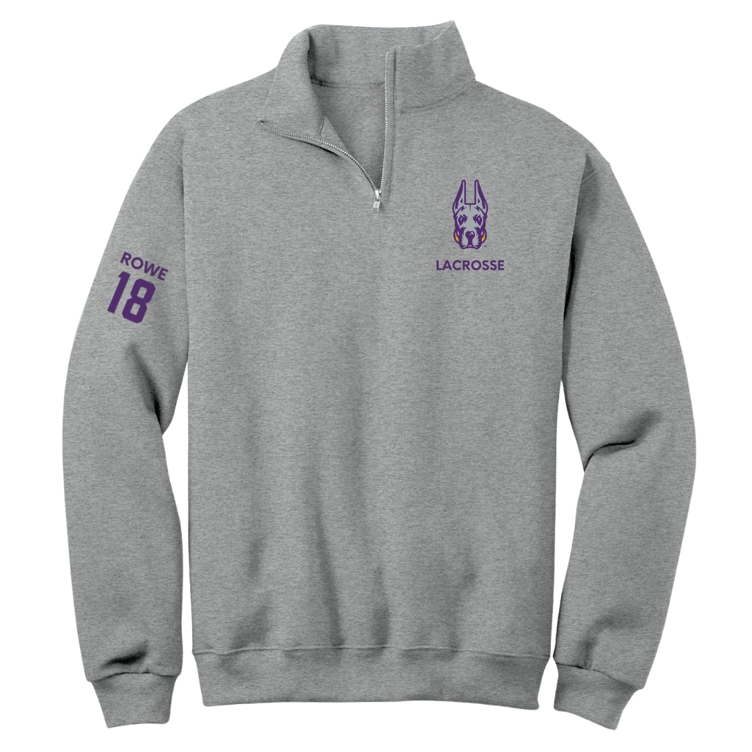 University at Albany Lacrosse (W) Sport Gray Quarter-Zip - #18 Courtney Rowe