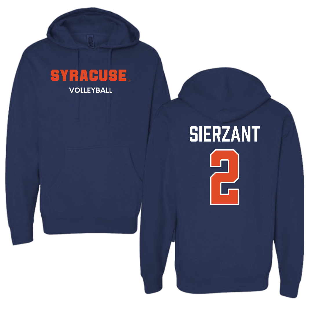 Syracuse University Volleyball (W) Navy Hoodie - #2 Veronica Sierzant