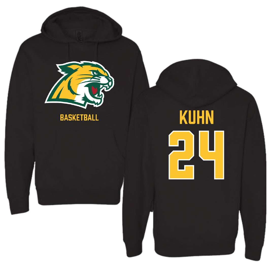 Northern Michigan University Basketball (W) Black Hoodie - #24 Makaylee Kuhn