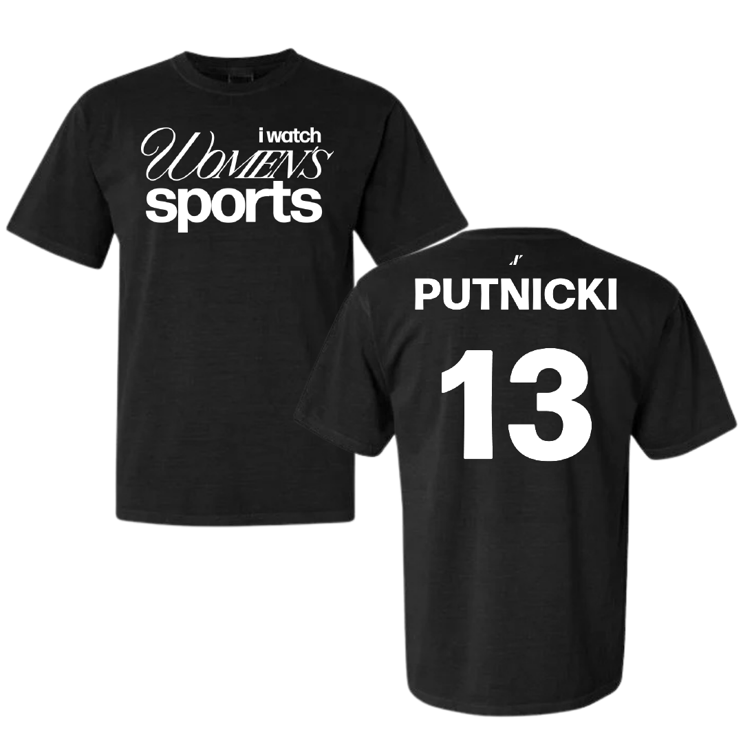 University of Texas at San Antonio Volleyball Black WHM Comfort Colors Tee - #13 Miranda Putnicki