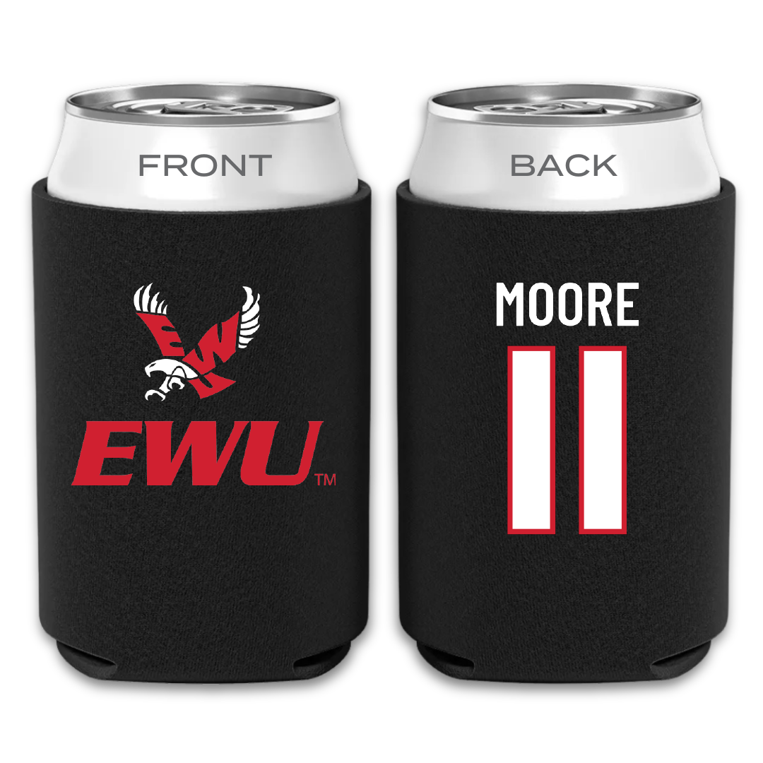 Eastern Washington University Soccer Black Can Cooler - #11 Kendall Moore