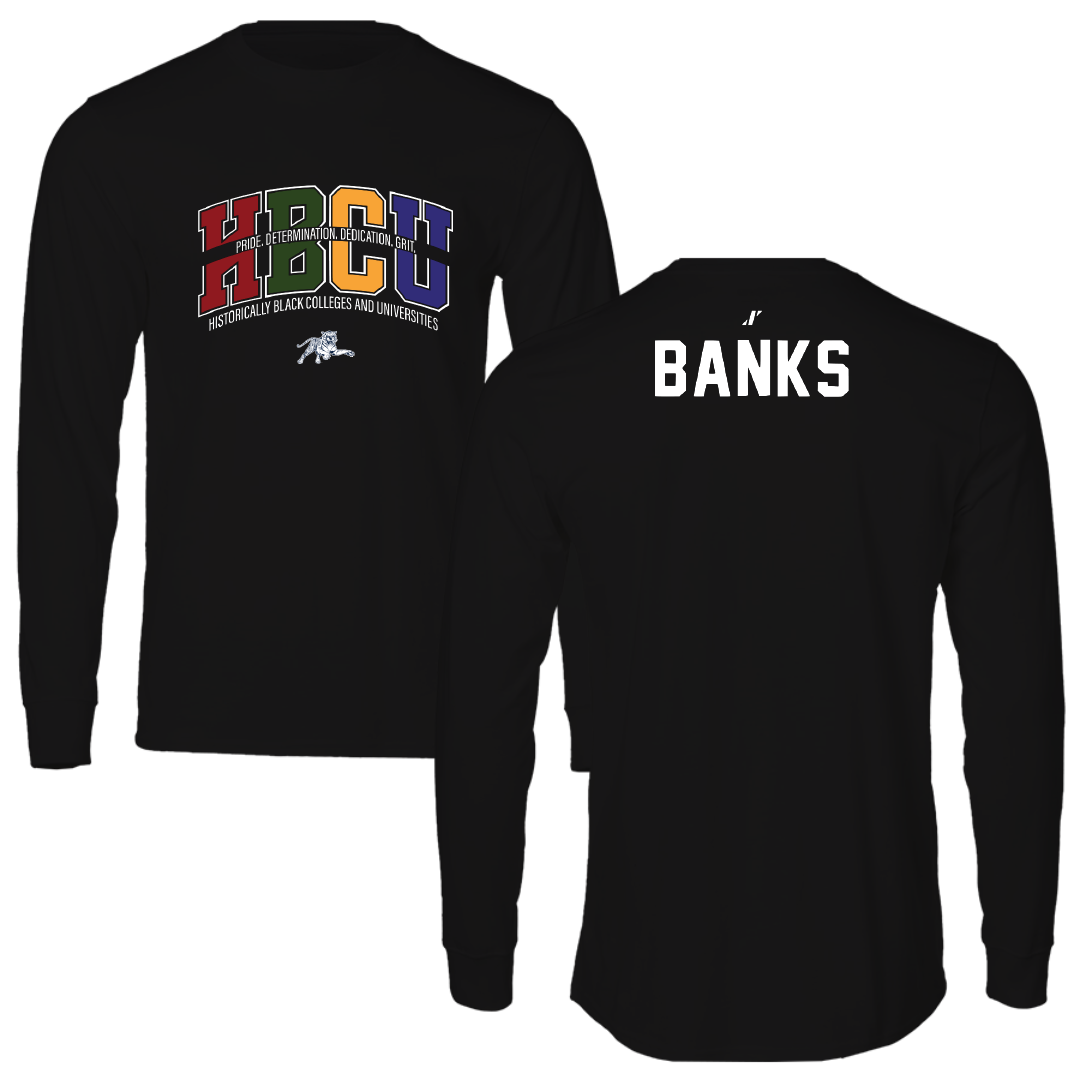 Jackson State University Cheer Black HBCU Performance Long Sleeve - Jannifer Banks