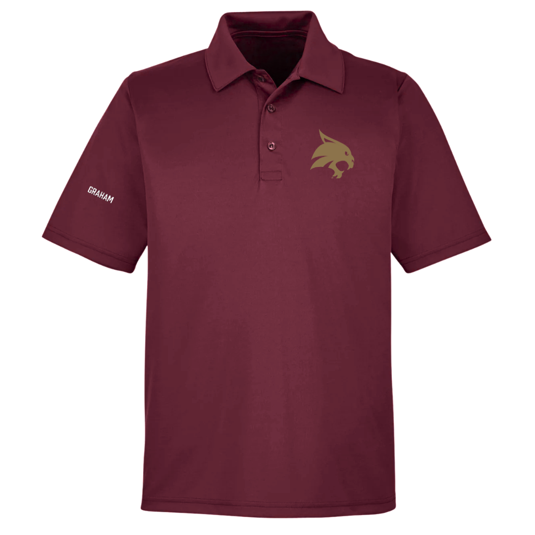 Texas State University Tennis (W) Maroon Polo - Kiana Graham