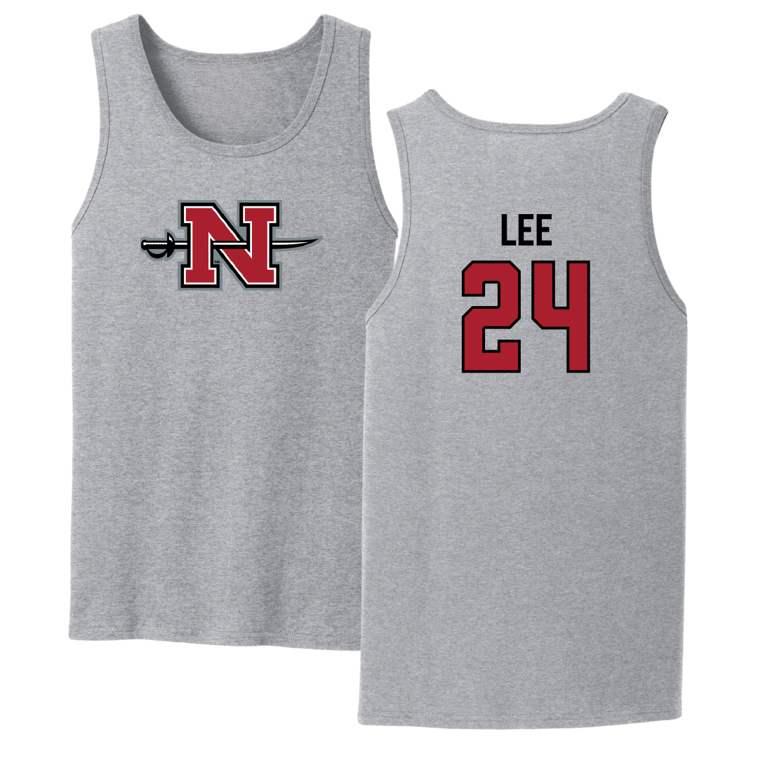 Nicholls State University Basketball Sport Gray Tank Top - #24 Khia Lee