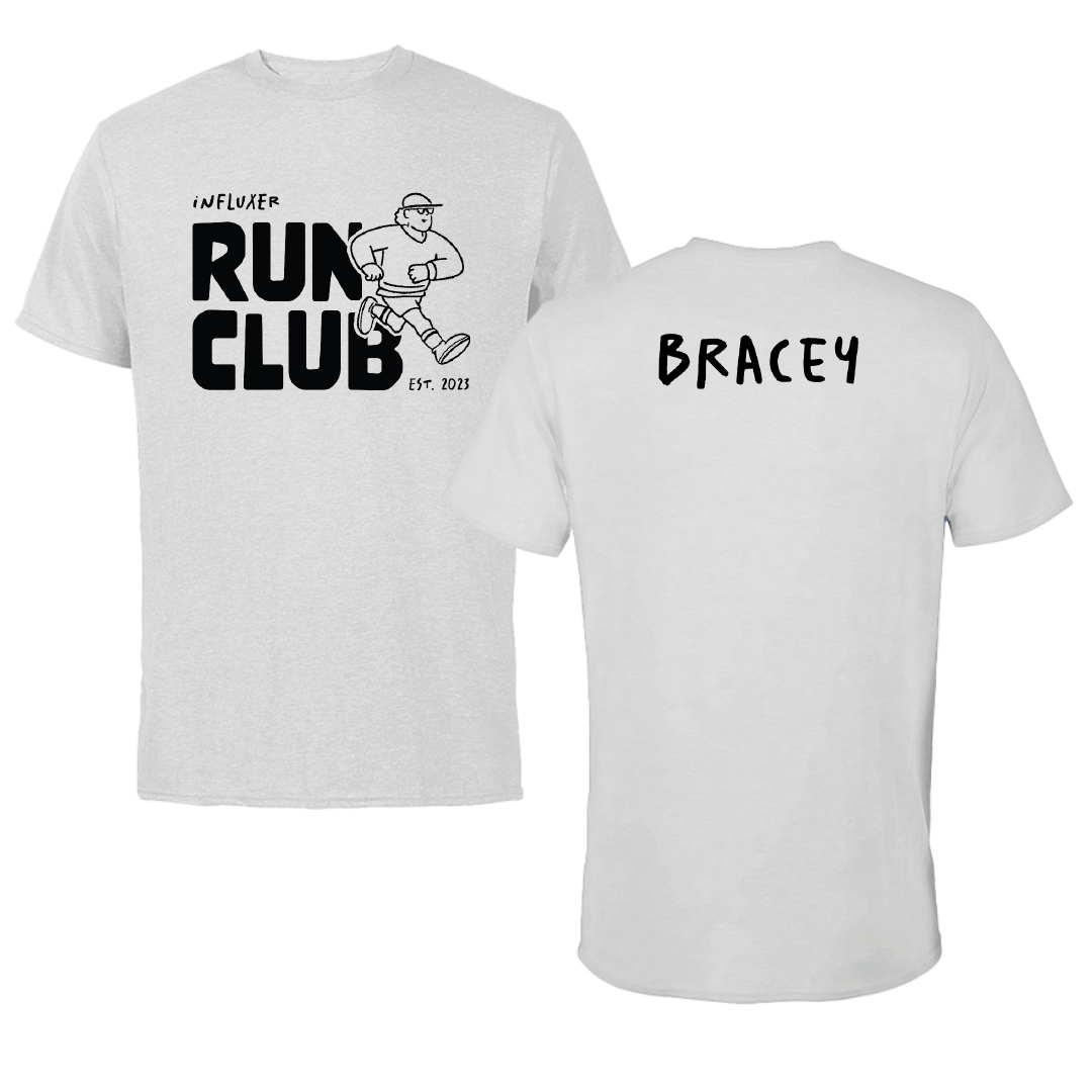 University of New Orleans TF and XC Light Gray Influxer Run Club Performance Tee - Trinity Bracey