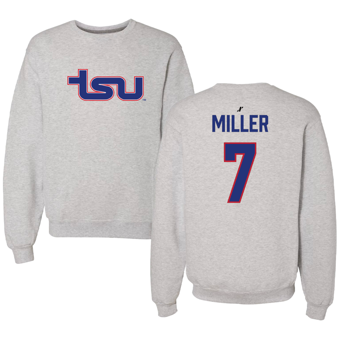 Tennessee State University Volleyball Light Gray Crewneck - #7 Maygan Miller