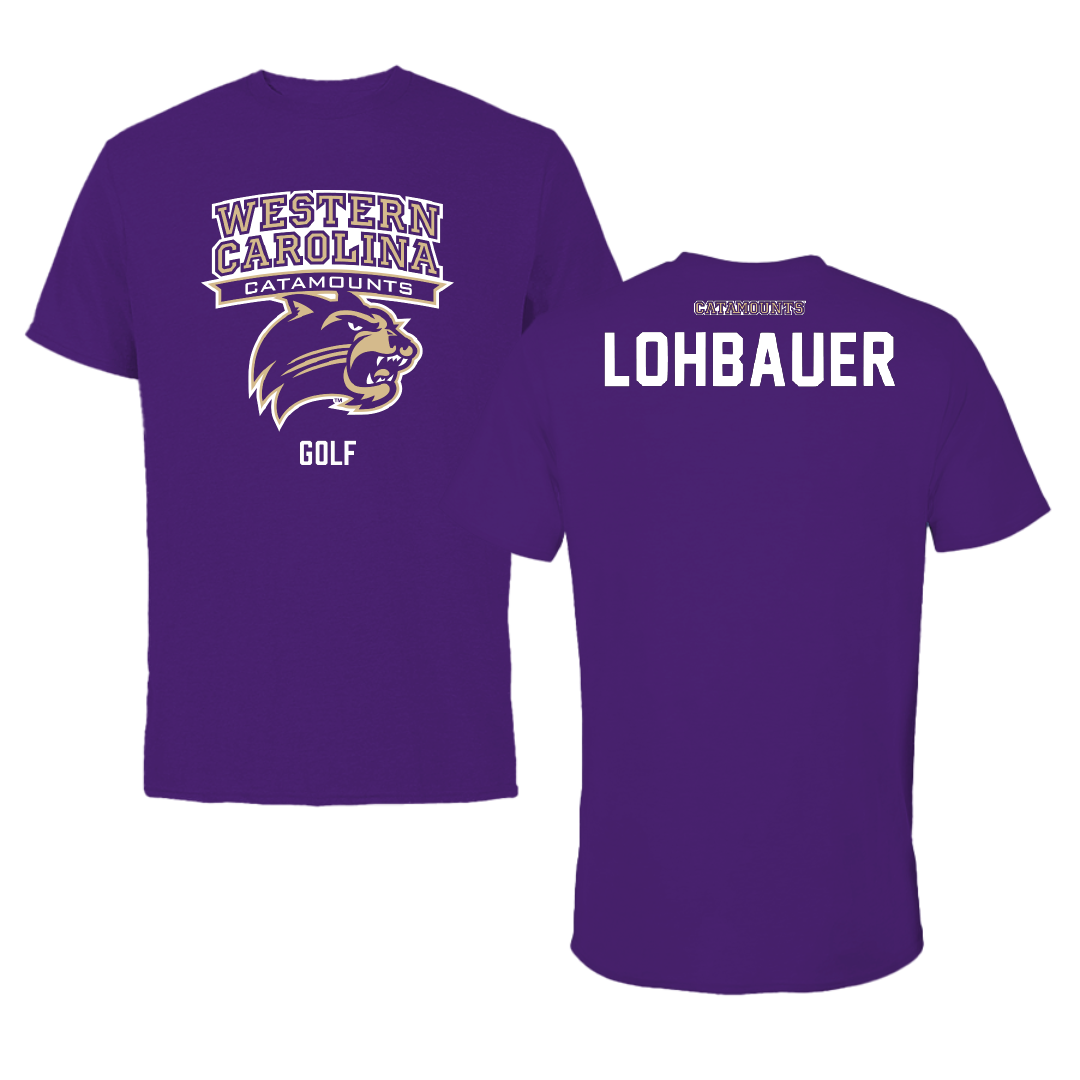 Western Carolina University Golf Purple Tee - Elizabeth Lohbauer