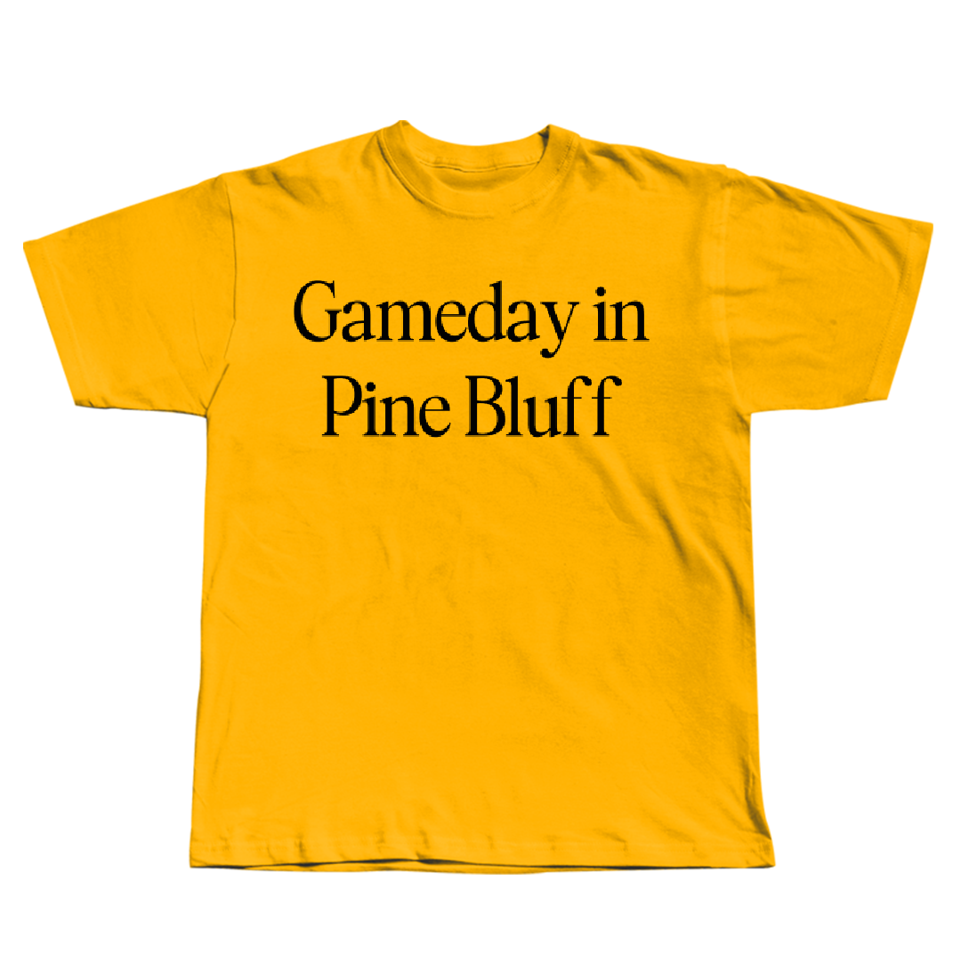 University of Arkansas-Pine Bluff Football Gold Gameday Tee - #24 BJ Curry