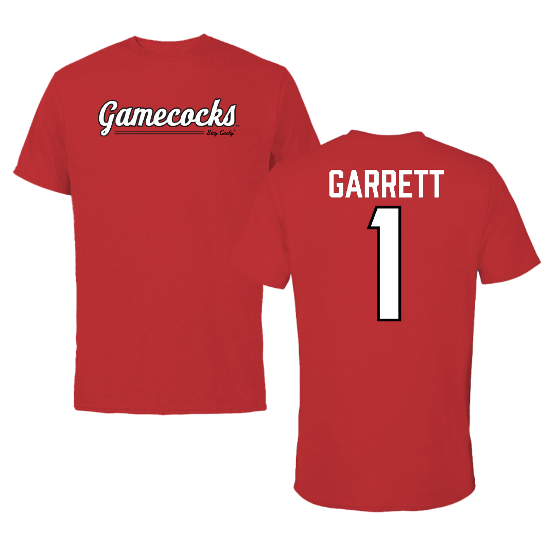 Jacksonville State University Volleyball Red General Performance Tee - #1 Ellie Garrett