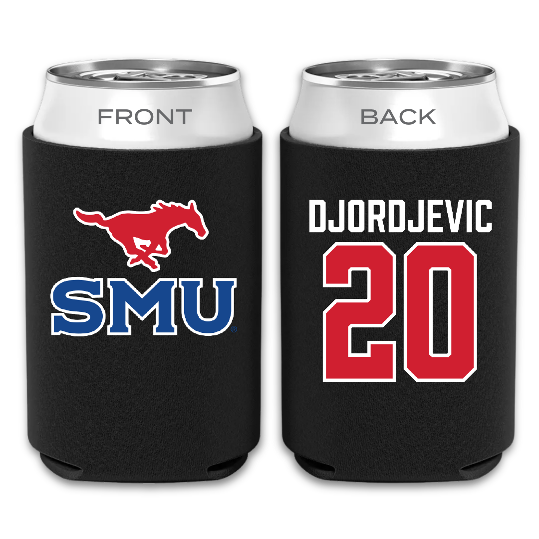 Southern Methodist University Soccer Black Can Cooler - #20 Nikola Djordjevic
