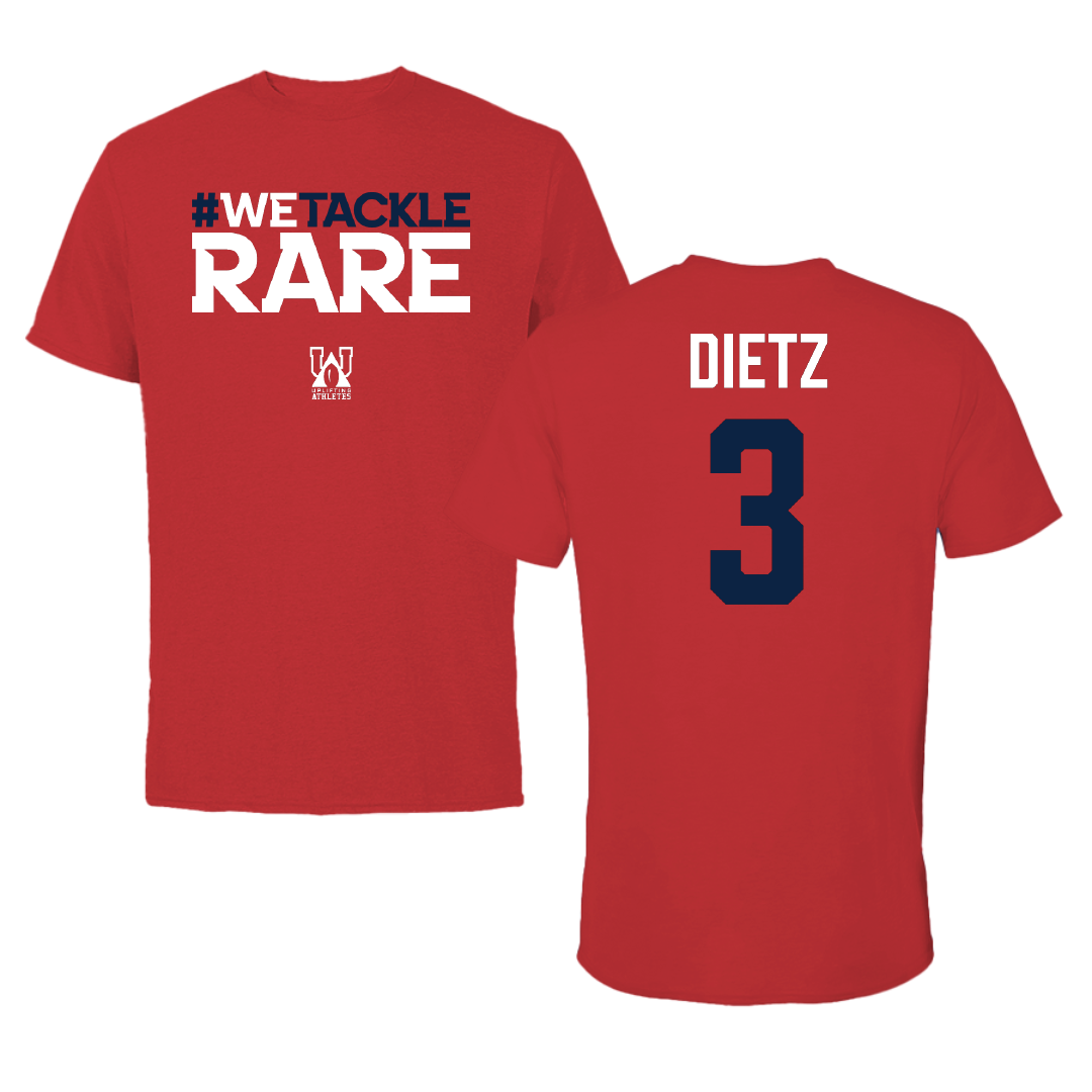 Football Red Uplifting Athletes Performance Tee - #3 Marqeese Dietz