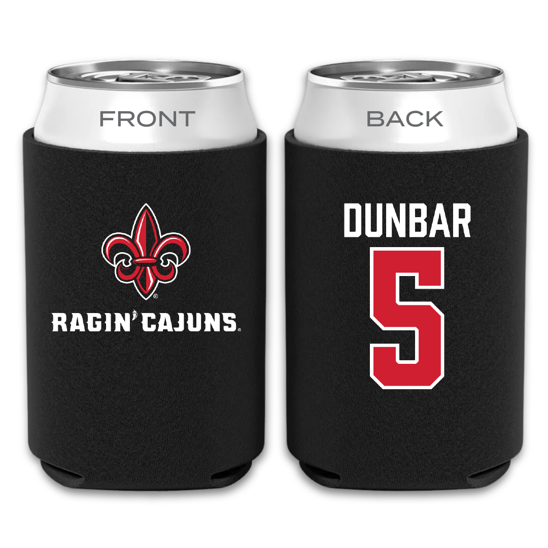 University of Louisiana at Lafayette Soccer Black Can Cooler - #5 Brynn Dunbar