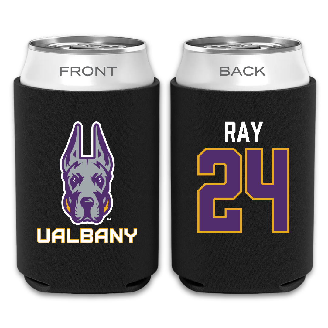 University at Albany Basketball Black Can Cooler - #24 Abby Ray