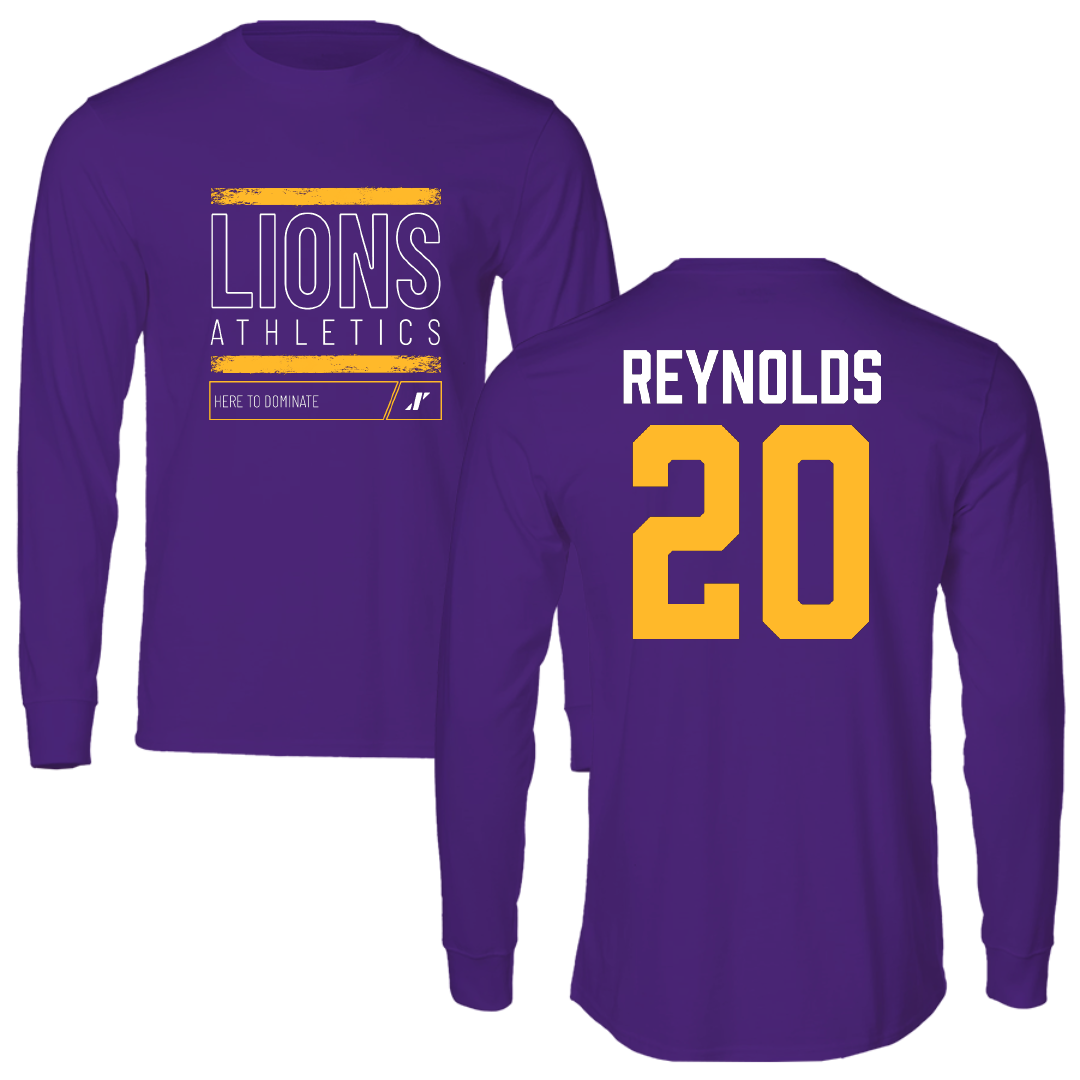 University of North Alabama Soccer Purple Dominate Long Sleeve - #20 Maddie Reynolds