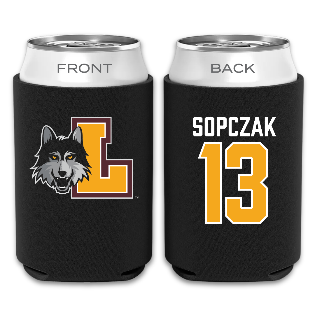 Loyola University-Chicago Softball Black Can Cooler - #13 Teagan Sopczak