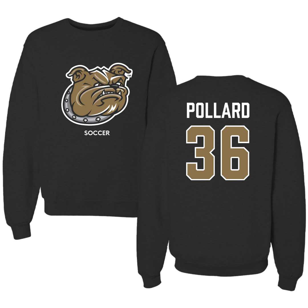 Bryant University Soccer (M) Black Crewneck - #36 Daimon Pollard