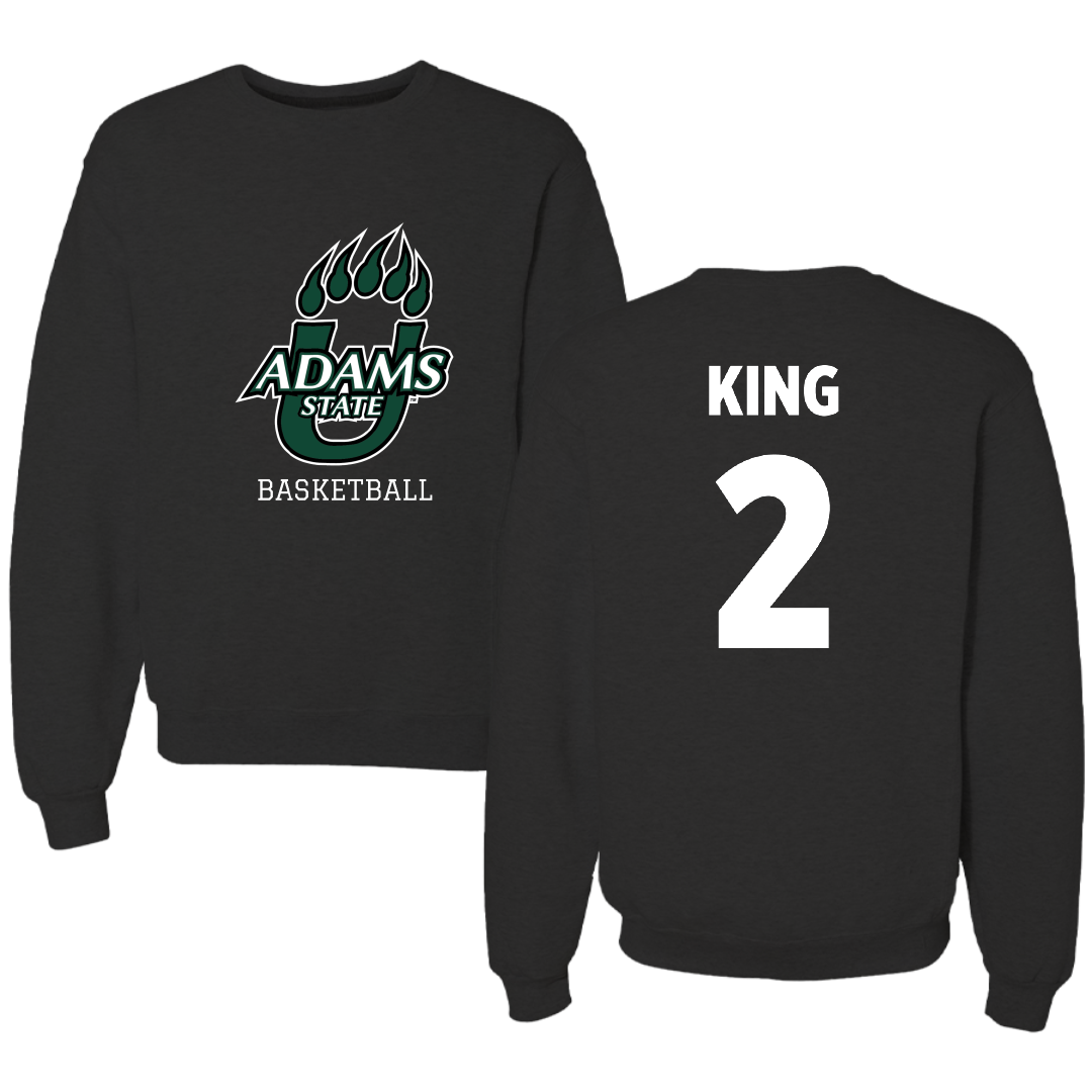 Adams State University Basketball (M) Black State Crewneck - #2 Jayce King
