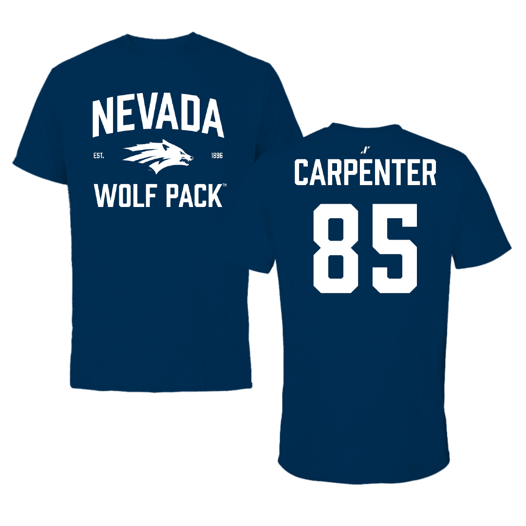 University of Nevada Football Navy General Tee - #85 Jett Carpenter