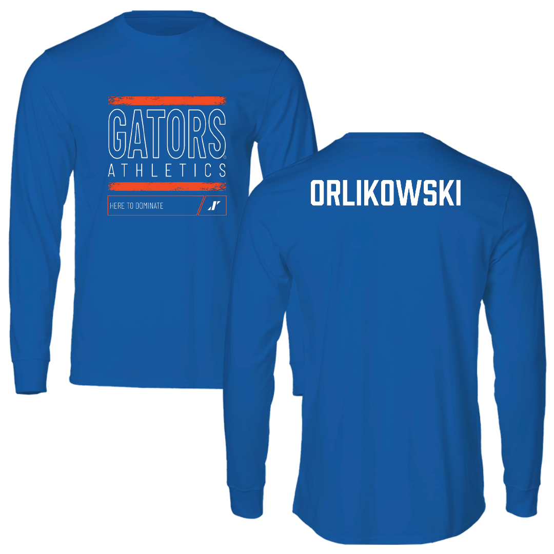 University of Florida Tennis Blue Dominate Long Sleeve - Olek Orlikowski