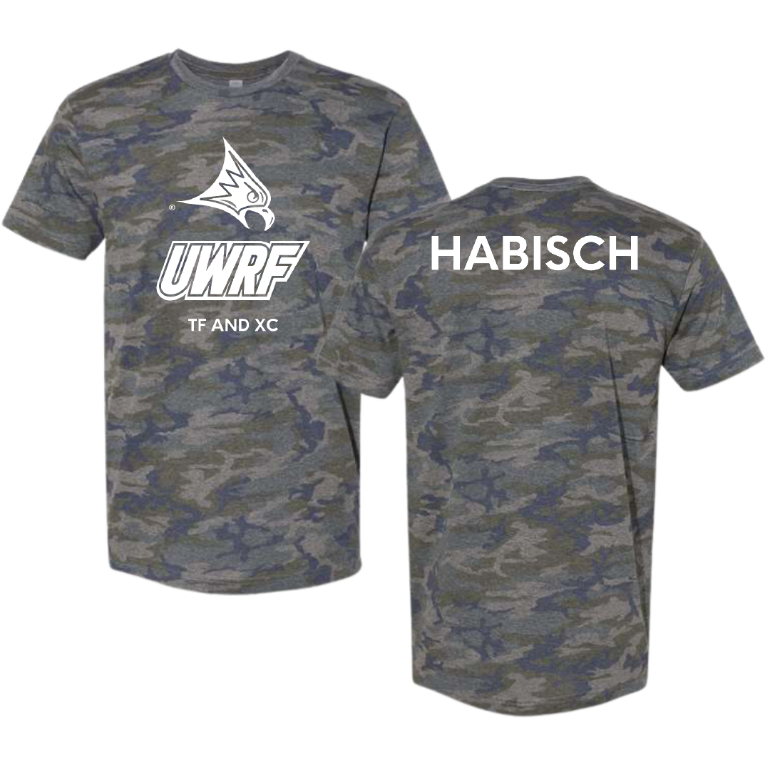 University of Wisconsin-River Falls TF and XC Vintage Camo Tee - Zane Habisch