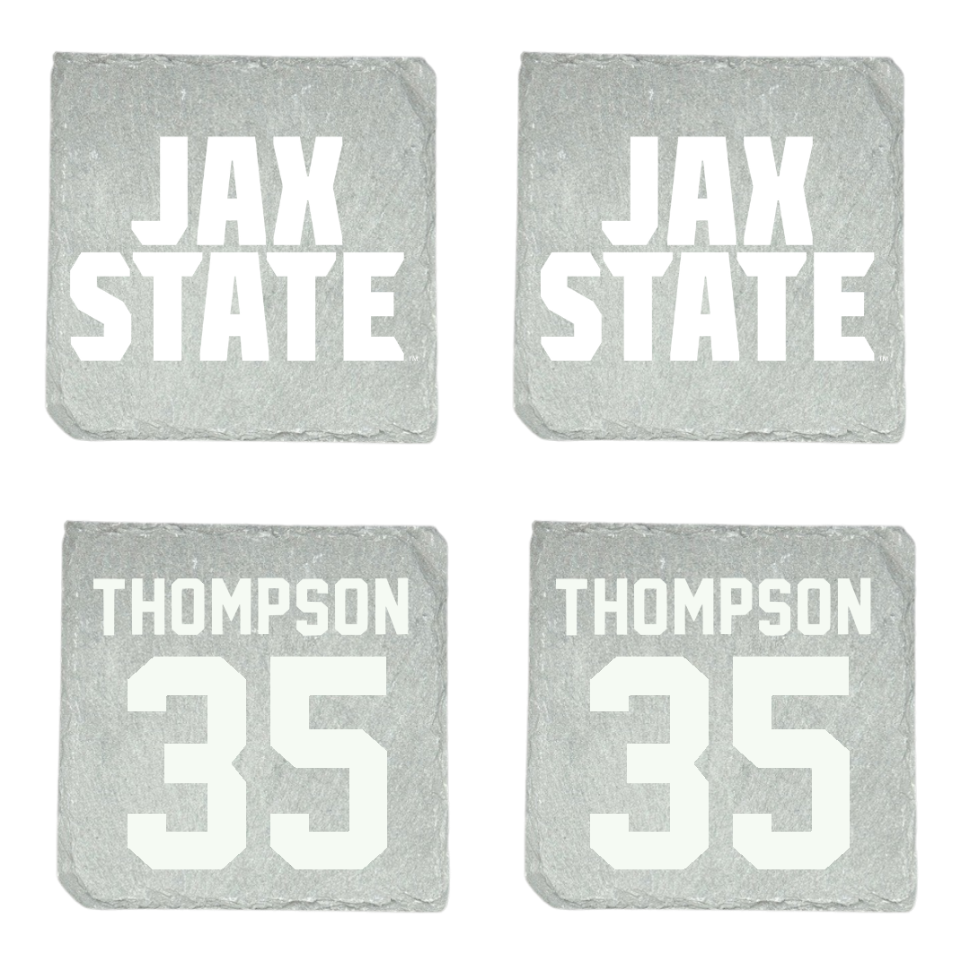 Jacksonville State University Football Stone Coaster (4 Pack)  - #35 Aidan Thompson