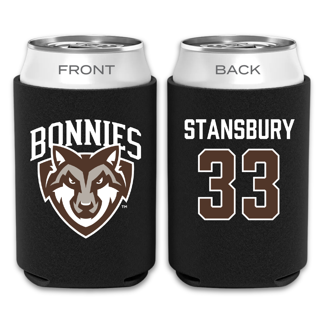 St. Bonaventure University Soccer Black Can Cooler - #33 Kendall Stansbury