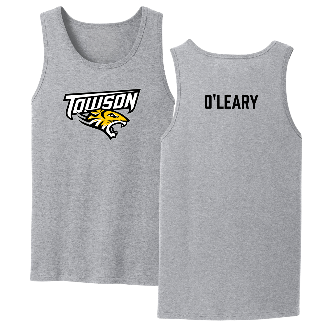 Towson University Swimming & Diving Sport Gray Tank Top - Abby O'Leary