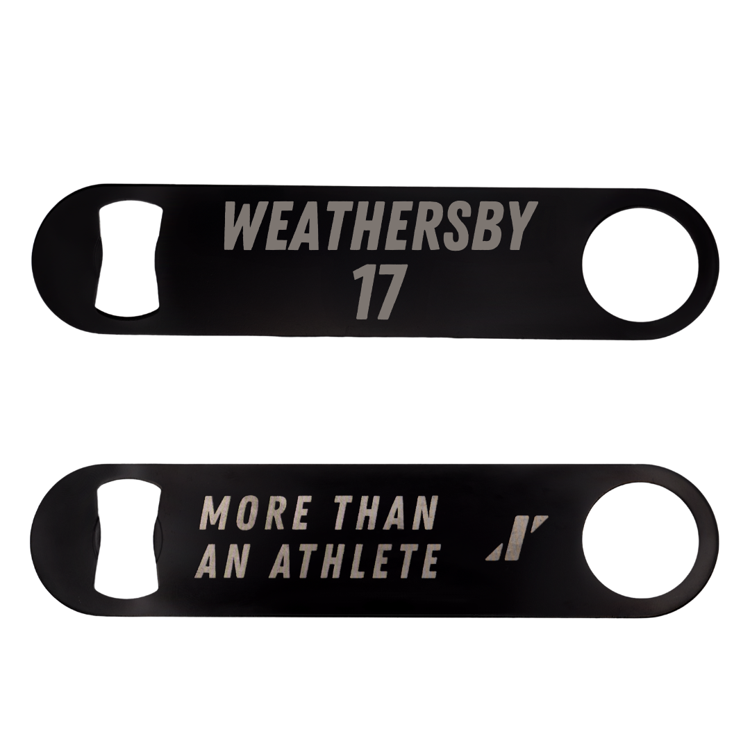 James Madison University Football Black Bottle Opener - #17 Gannon Weathersby