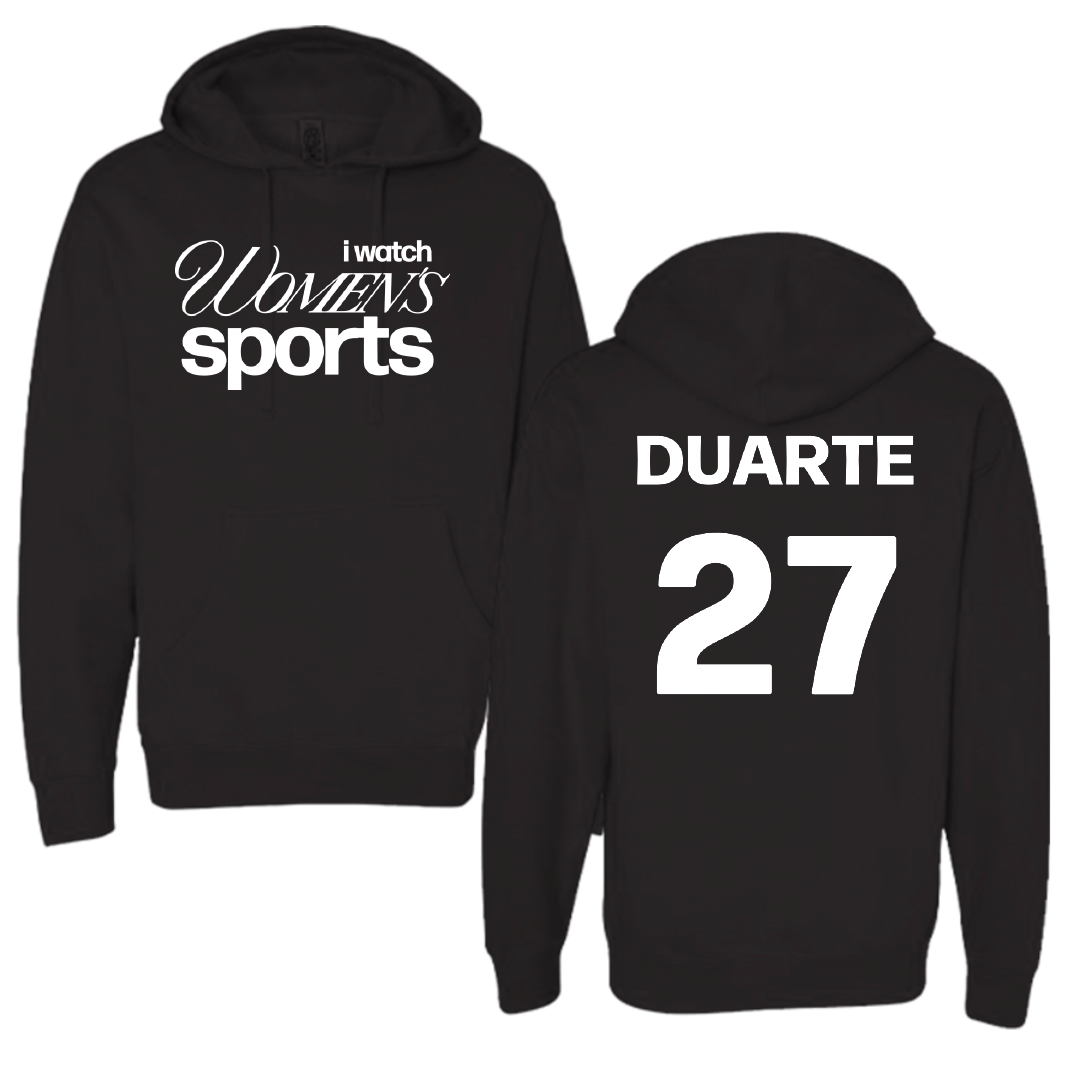 University of Idaho Soccer Black WHM Hoodie - #27 Leslie Duarte