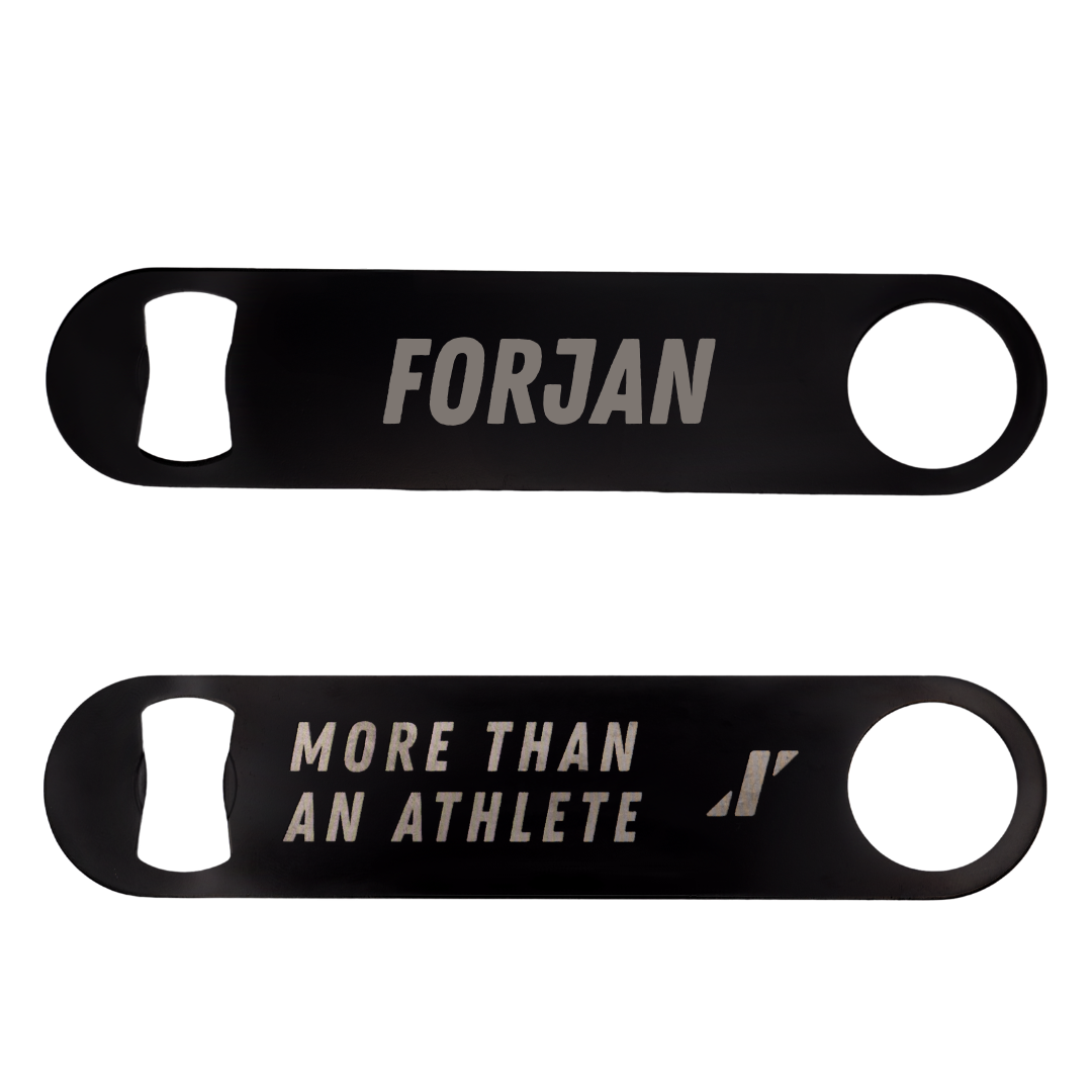 St. Bonaventure University Swimming & Diving Black Bottle Opener - Anna Forjan