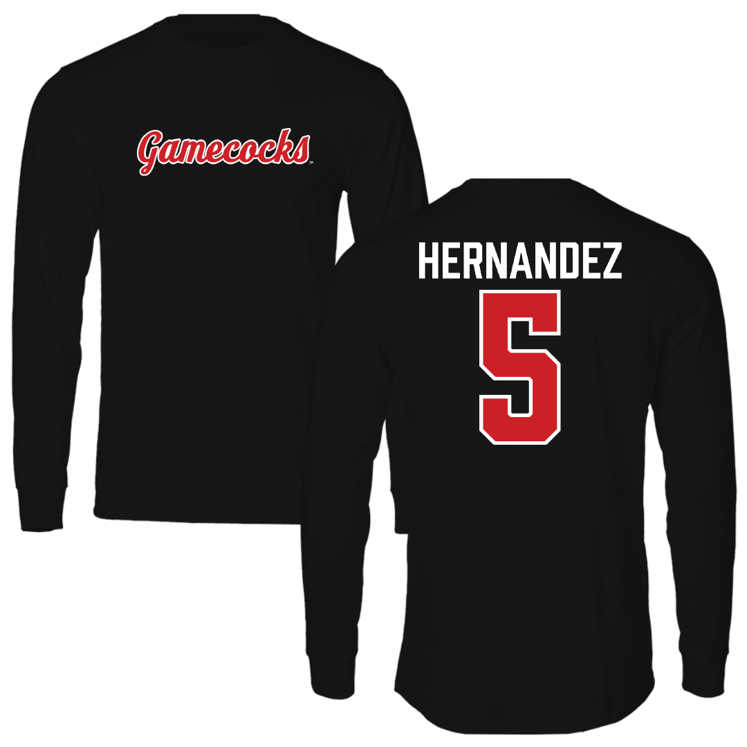 Jacksonville State University Baseball Black Performance Long Sleeve - #5 Javon Hernandez