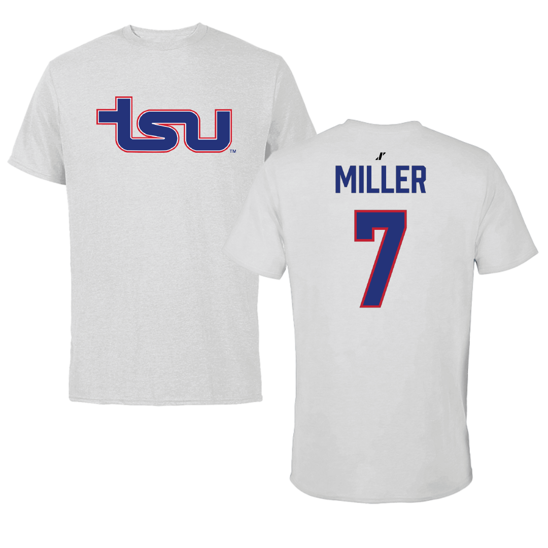 Tennessee State University Volleyball Light Gray Performance Tee - #7 Maygan Miller